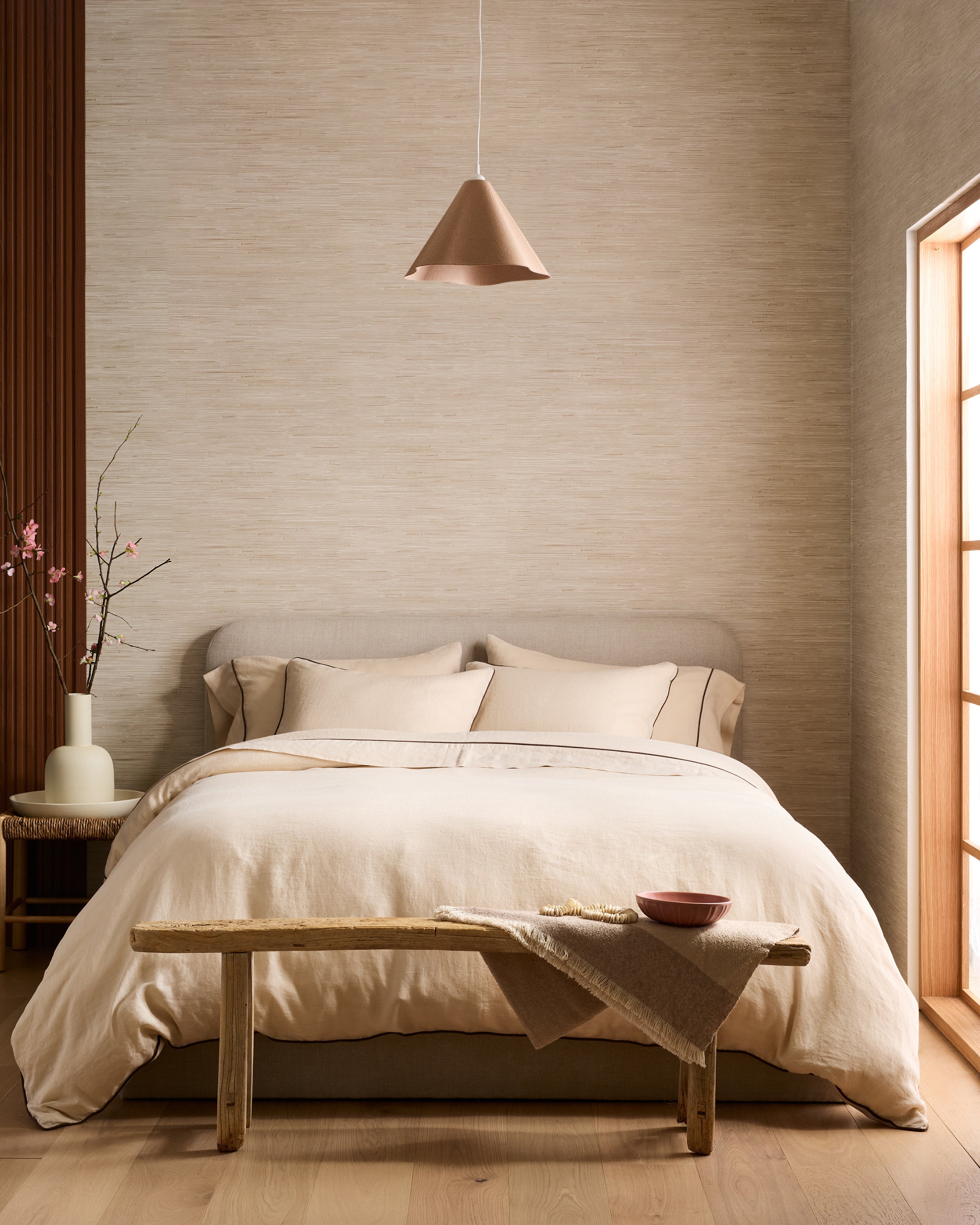 European Linen Piped Deluxe Bedding Bundle