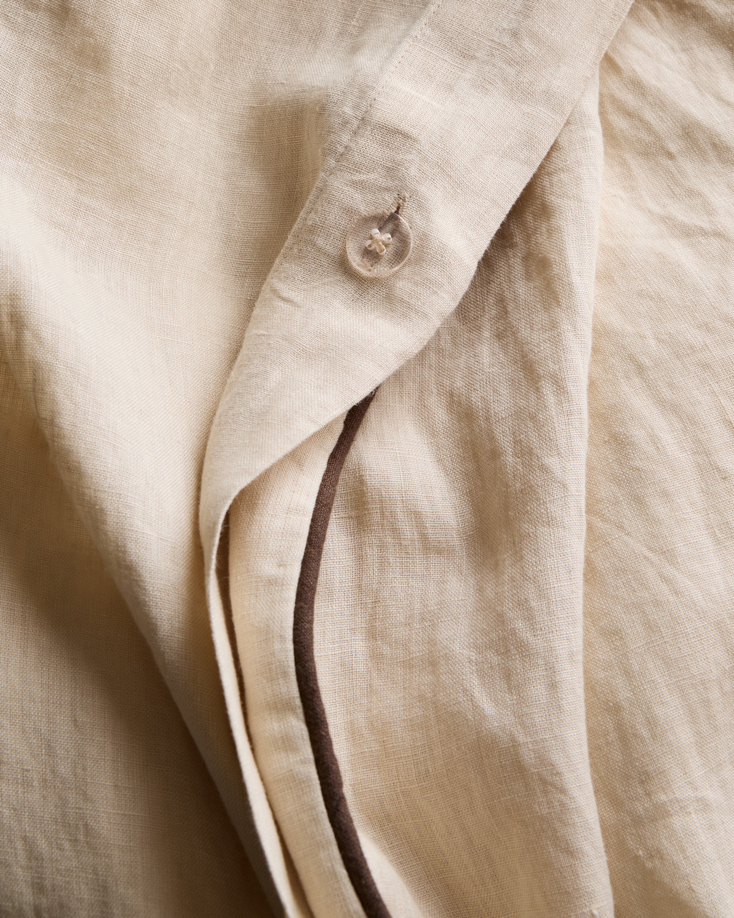 European Linen Piped Deluxe Bedding Bundle