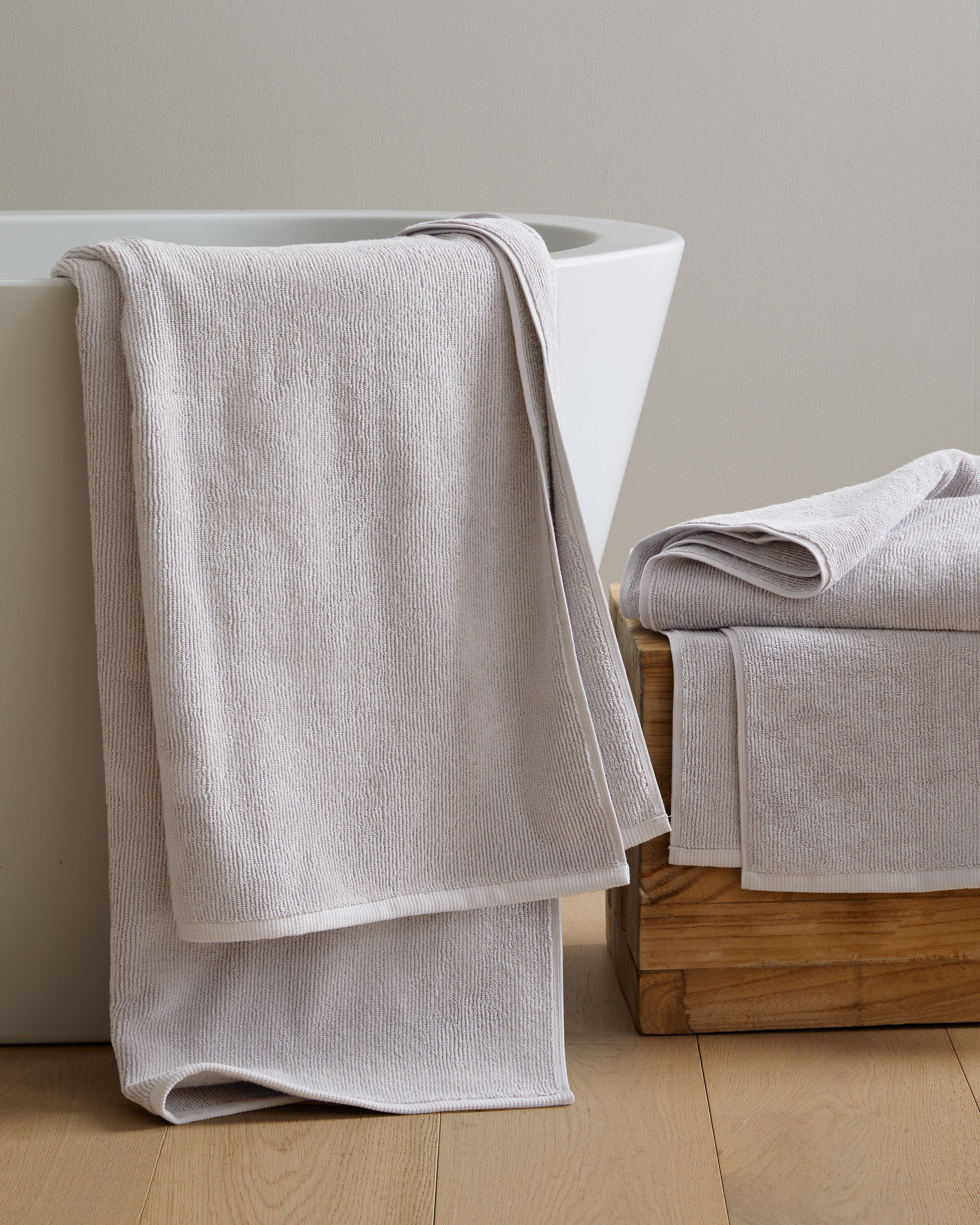 Turkish Ribbed Quick Dry Bath Towel Bundle