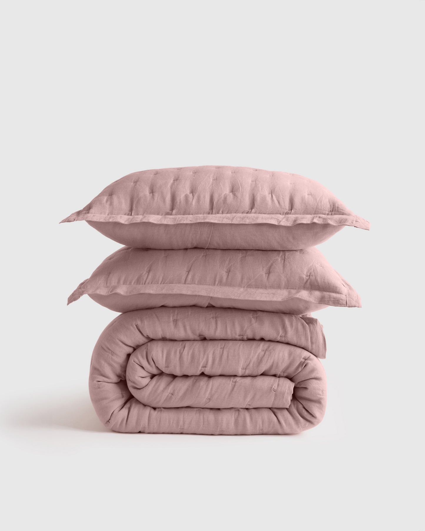 European Linen Dream Quilt Set