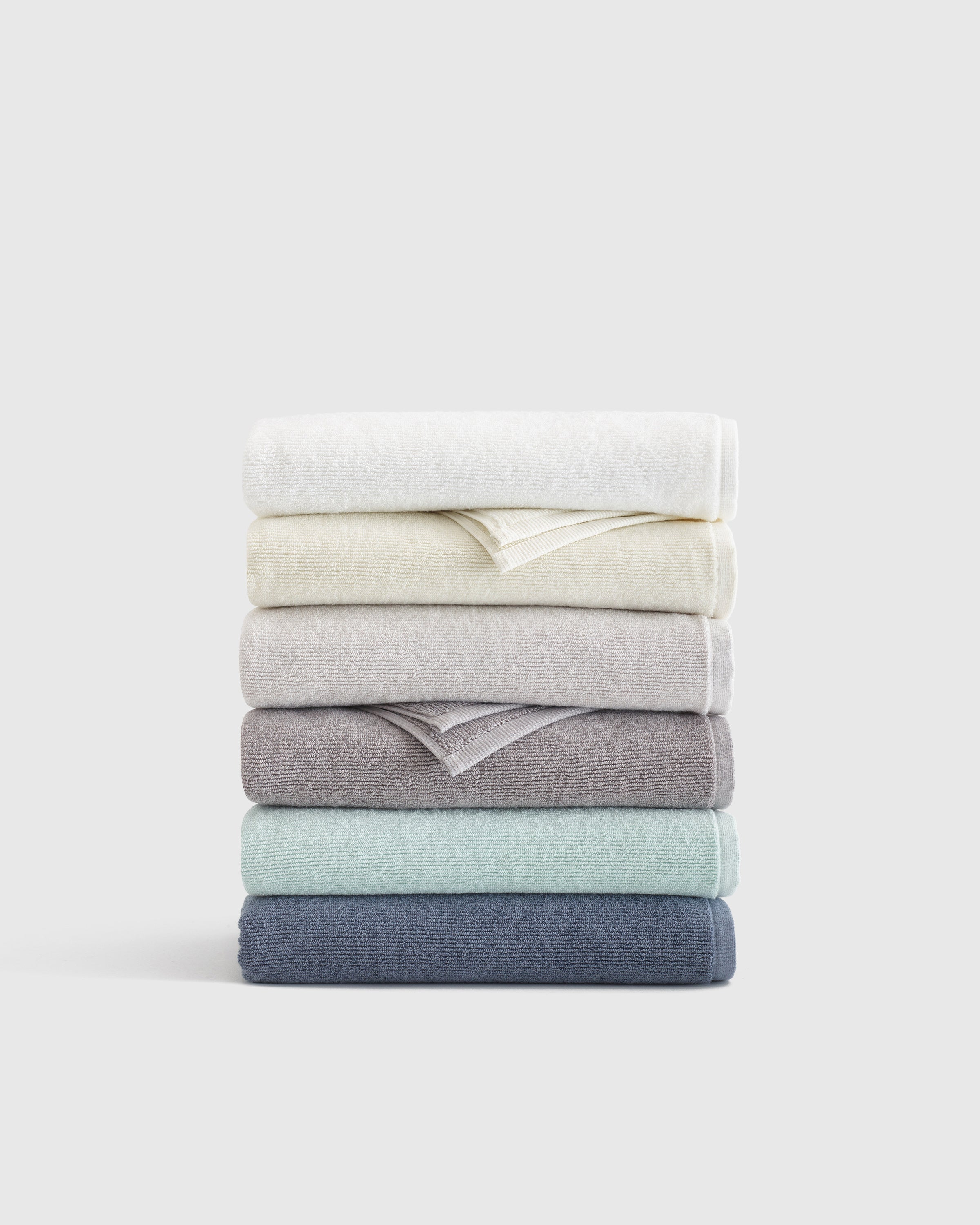 Turkish Ribbed Quick Dry Bath Towel Bundle