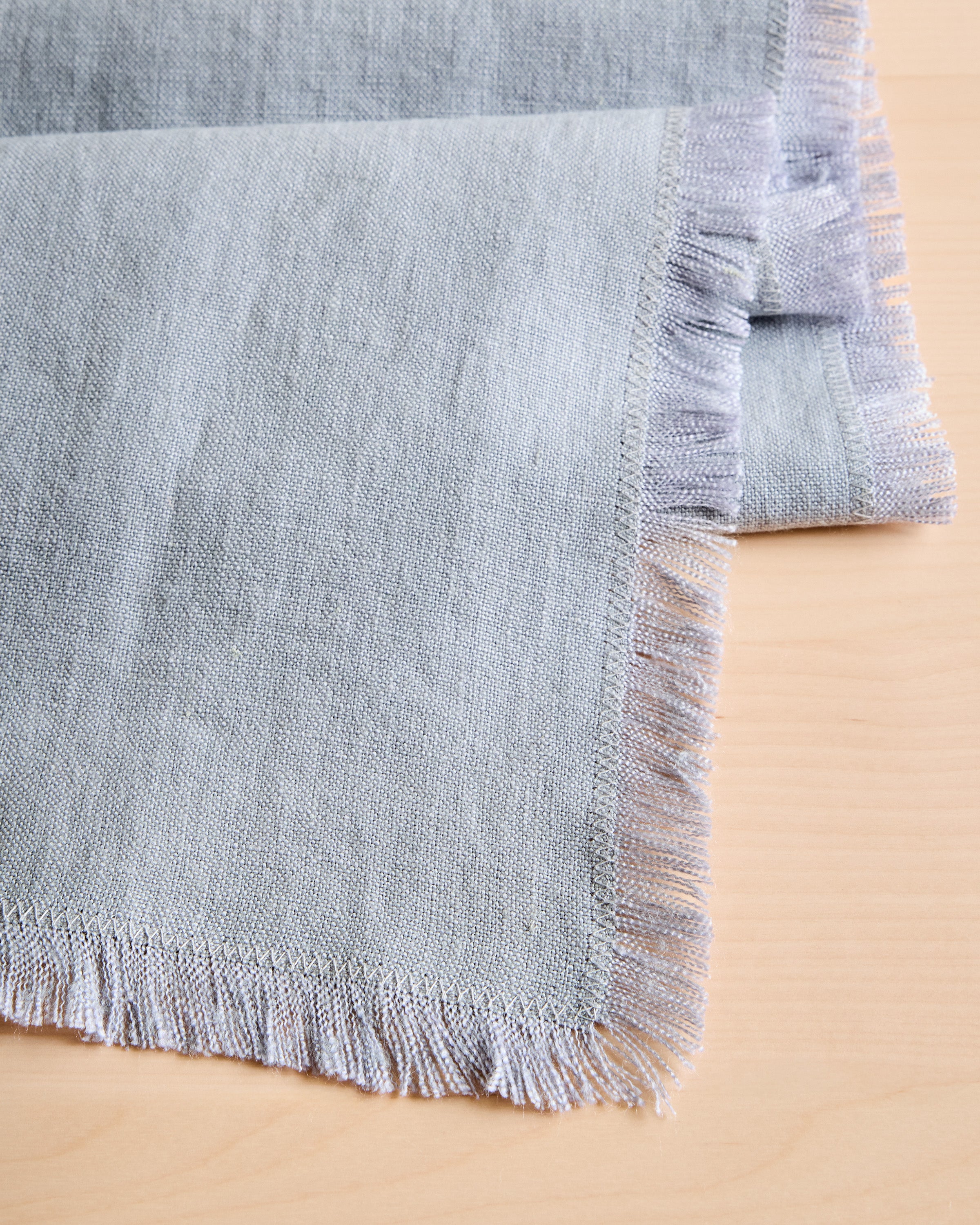 European Linen Fringe Table Runner